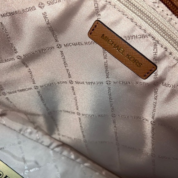 Michael Kors Gilly Tote Large Color Block Leather MK Logo Tote Bag Luggage Multi - Picture 7 of 11